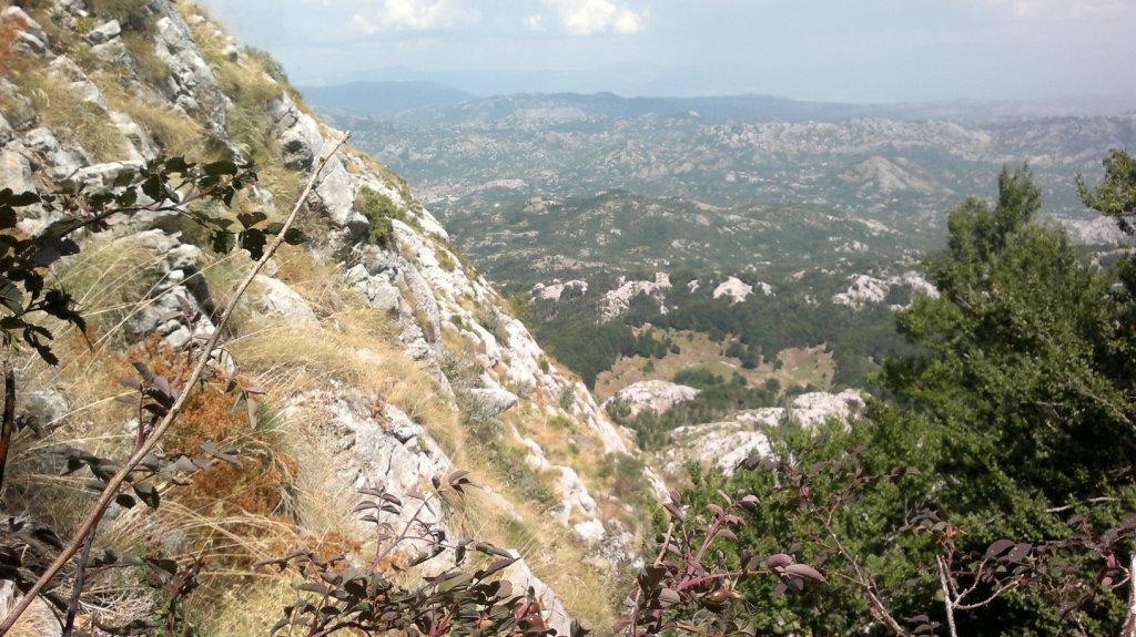 Tájkép a bejárat mellől