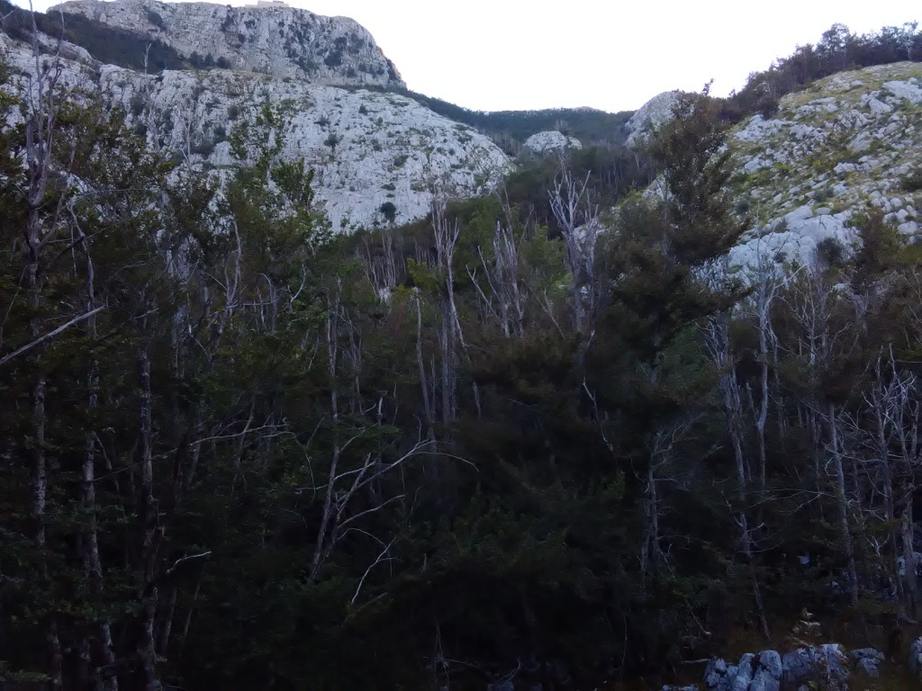 A Jezerski vrh oldala a barlangtól nézve