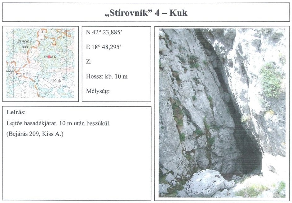 Štirovnik 4 (lejtős hasadékjárat)